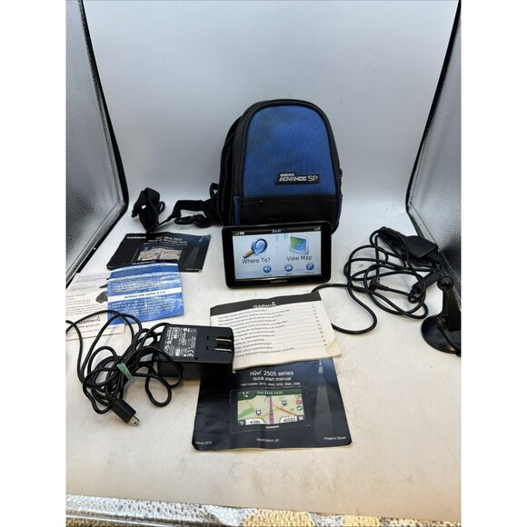 Garmin Nuvi 2505 Series GPS Unit Bundle Includes Cables And Carry Case Tested - Picture 1 of 8